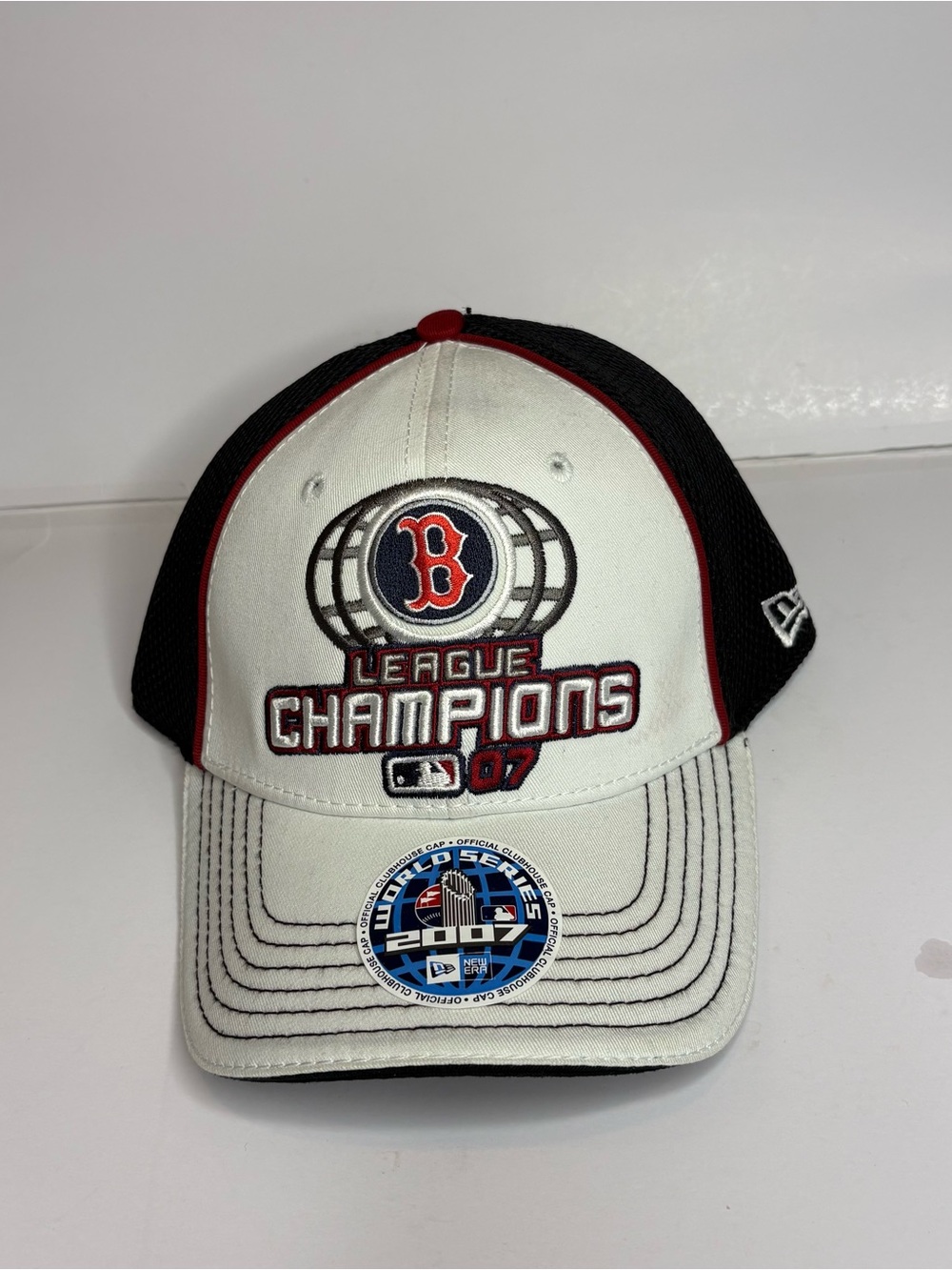 New Era White/Black/Red League Champions Baseball Cap